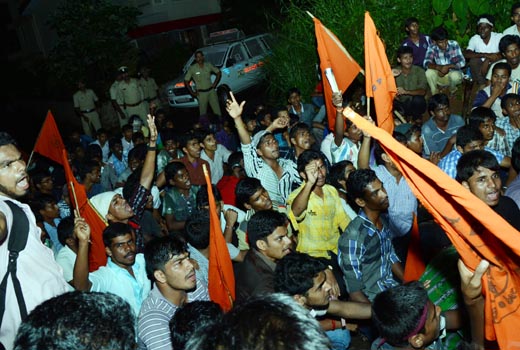ABVP protest 1